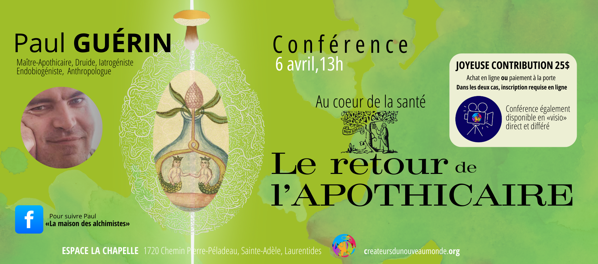 Conférence Paul Guérin - Le retour de l’apothicaire